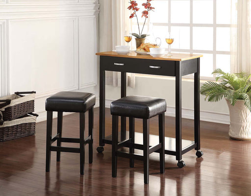 Maroth - Counter Height Set - Black & Black PU Sacramento Furniture Store Furniture store in Sacramento