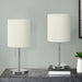 Lighting, Table Lamp, USB Port Included, Nickel, Contemporary (Set of 2)