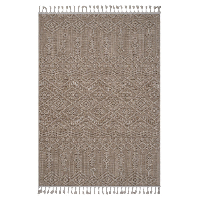 Guros - 6' X 9' Traditional Indoor / Outdoor Area Rug - Natural
