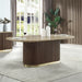 Clayten - Dining Table With Natural Marble Top