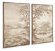 Stormish - Wall Art Set (Set of 2) - Beige / Brown