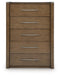 Marxmore - Five Drawer Chest - Brown