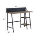 Garima - Writing Desk - Rustic Oak & Black
