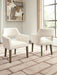 Marxmore - Dining Upholstered Arm Chair (Set of 2) - Beige / Brown