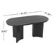 Dining Table With Curved Legs - Black