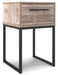 Neilsville - One Drawer Night Stand - Vinyl-Wrapped - Whitewash