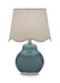 Byronburg - Ceramic Table Lamp - Blue / Beige