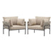 Rope Lounge Chair With Cushions For Modern Spaces