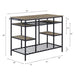 Lona - Kitchen Island - Rustic Oak & Black