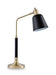 Clairwell - Metal Desk Lamp - Black / Gold Finish