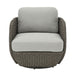 Amira - 3-Piece Outdoor Swivel Lounge Chair Conversation Set - Light Gray / Deep Bronze