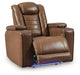 Gruaro - Power Recliner With Adjustable Headrest - Amber