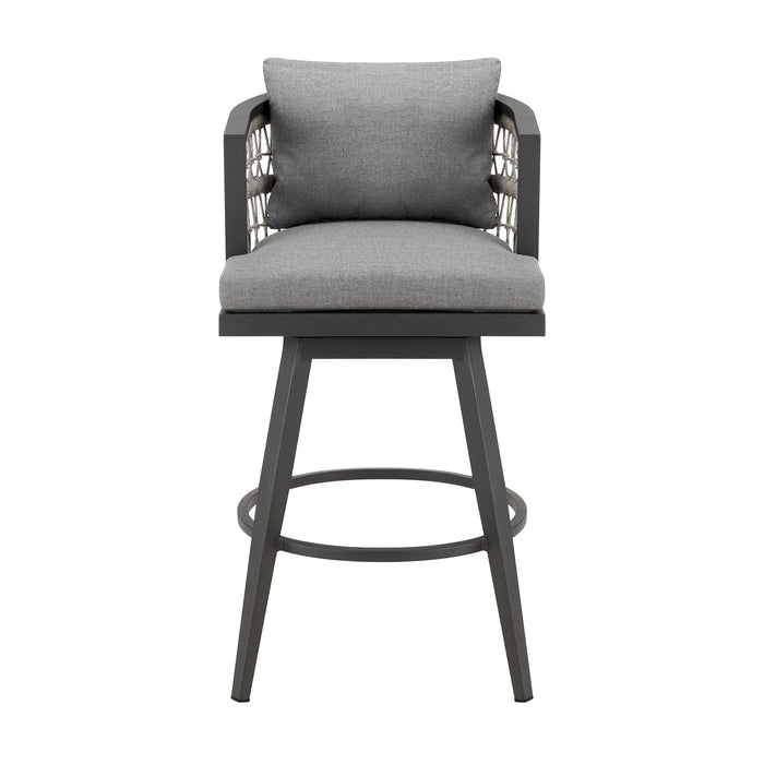 Zella - Outdoor Patio Swivel Bar Stool Set