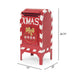 Christmas Mailbox Decoration With Festive Design, Classic Holiday Charm - Red