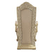 Vatican - Arm Chair (Set of 2) - Synthetic Leather & Champagne Silver