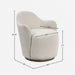 Cocoa - Swivel Barrel Chair With 360° Rotation - Ivory