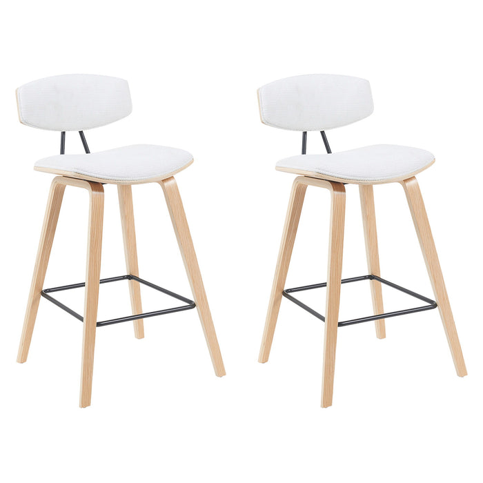 Fox - Swivel Counter Height Stool - Light Brown