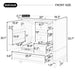 Freestanding Bathroom Vanity With Sink, Soft Close Door, 3 Drawers