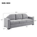 Modern 3 Seater Sofa With Curved Backrest