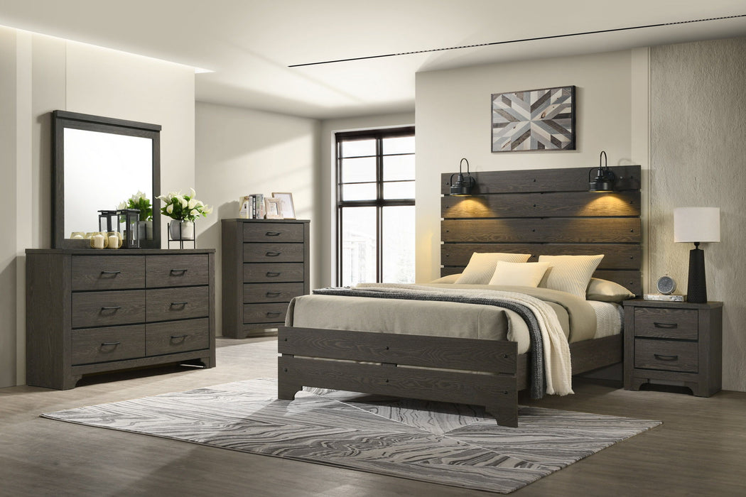 Stylish 6 Drawer Dresser - Brown - Wood