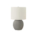 Lighting, Table Lamp, Concrete, Contemporary - Gray / Cream