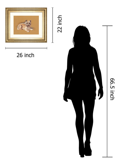 Andrew By Mac - Framed Print Wall Art - Beige