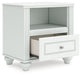 Kozlani - One Drawer Night Stand - White