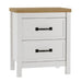 Kerisden - Two Drawer Night Stand - White / Brown