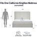 Carmen - California King Size Upholstered Wingback Bed - Ivory