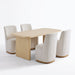 Dining Table Set With 4 Upholstered Dining Chairs