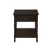 Accent - Table, 2 Tier, Square, Traditional - Walnut
