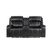 Gary - Power Reclining Loveseat With Cooler In Center Console - Black