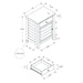 Accent Table With Storage Drawer - Blue