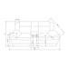 Winston - Power Console Recliner Loveseat With LED And Hidden Drawer - Black