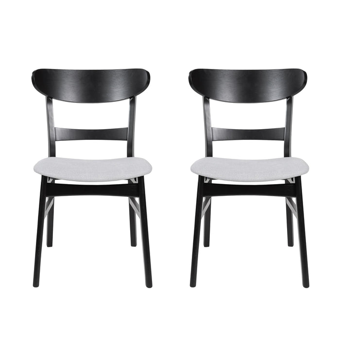 5 Piece Dining Set With Table And 4 Upholstered Chairs
