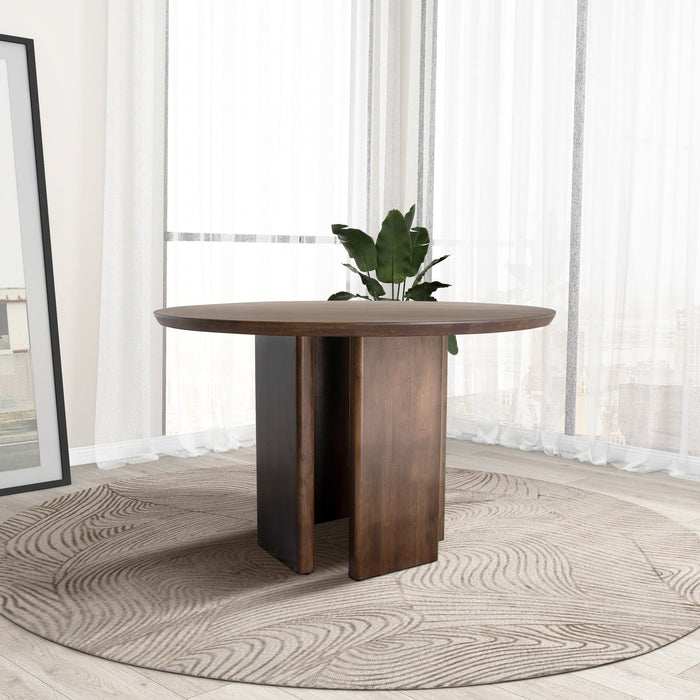 Alden - Round Dining Table - Walnut