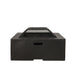 Outdoor Square Mgo Wood Burning Fire Pit - Dark Gray