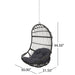 Richards - Outdoor / Indoor Wicker Hanging Chair - Gray