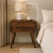Avora - 3 Drawer Nightstand - Brown