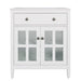 Bathroom Vanity With Ceramic Sink, Adjustable Shelf & Tip Out Tray