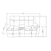 Blanche - Sectional Sofa With LED Lighting And Integrated Speaker - Gray