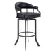 Pharaoh - Swivel Faux Leather Bar Stool - Mineral Finish