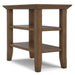 Acadian - Narrow Side Table - Rustic Brown