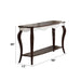 Mathias - Sofa Table - White & Walnut