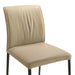 Meriam - Full Back Top Grain Leather Upholstered Metal Dining Chairs (Set of 2)