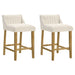 Fauna - Modern Transitional Wood Counter Height Kitchen Bar Stool