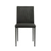 Meriam - Full Back Top Grain Leather Upholstered Metal Dining Chairs (Set of 2)