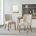 Classic Fabric Dining Chair (Set of 2) - Beige