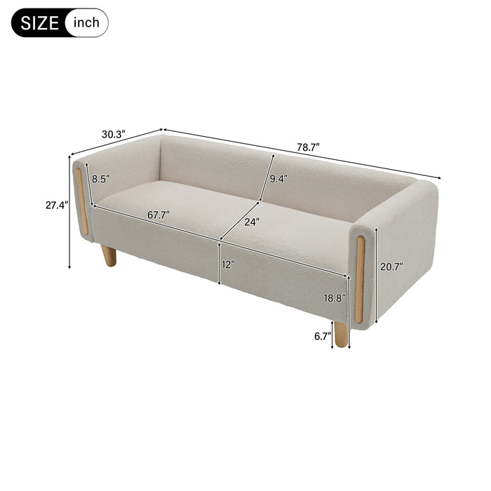 3 Seater Sofa For Living Room - Oatmeal
