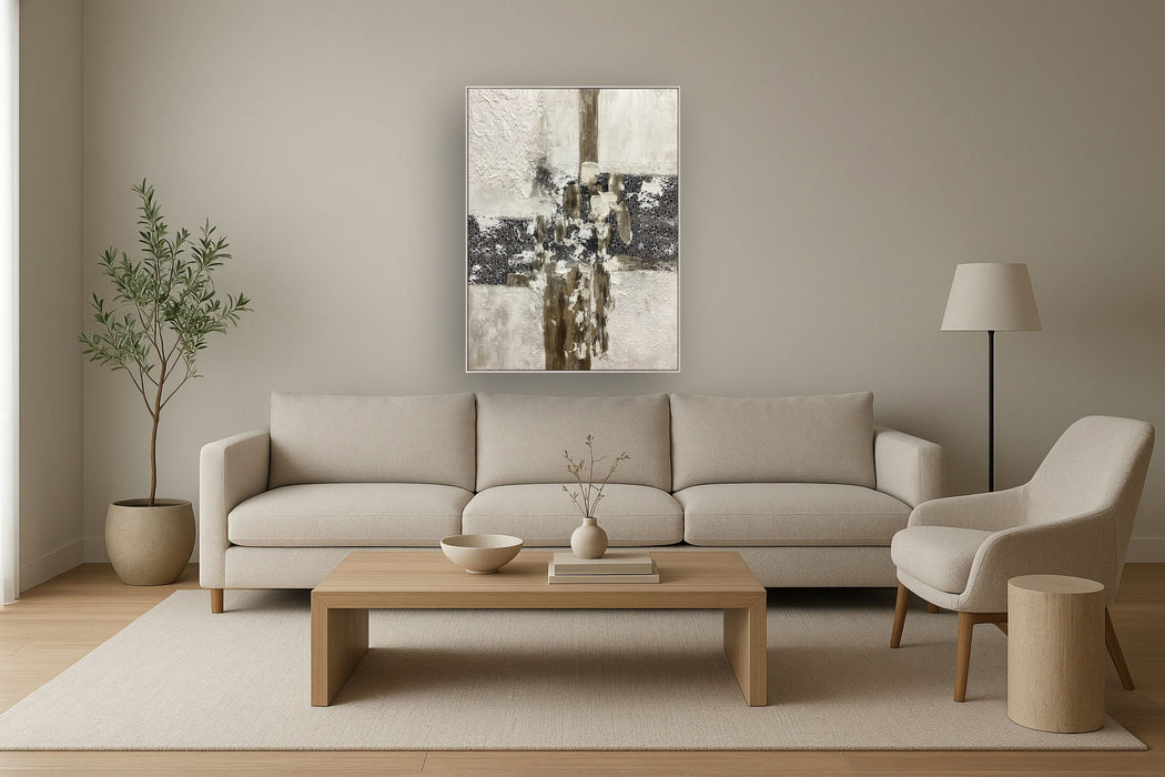 Urban Textures Fusion - 36" x 48" Framed Wall Art